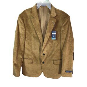 Nwt Stanford Corduroy Sport Jacket Classic Fit Stretch Wheat Lined Patch Sz 46SH